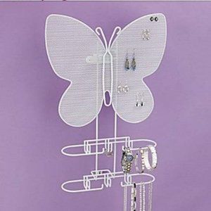 NEW - Butterfly (White) Jewelry Organizer #4200D